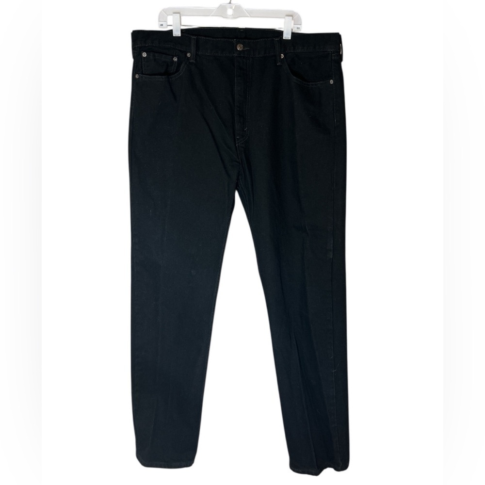 Levi's Black Jeans with Matte Finish and Seam Detailing 42 x 36